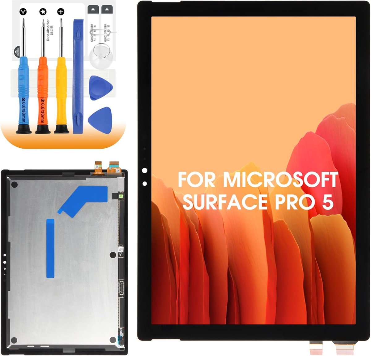 Vervangingsscherm Microsoft Surface Pro 5 / Pro 6 12,3" - LCD scherm - Digitizer aanraakscherm - Inclusief gereedschap - ShopVlot