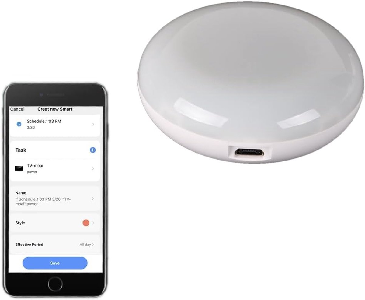 WiFi IR afstandsbediening voor airconditioning - temperatuur- en vochtigheidssensor - ShopVlot