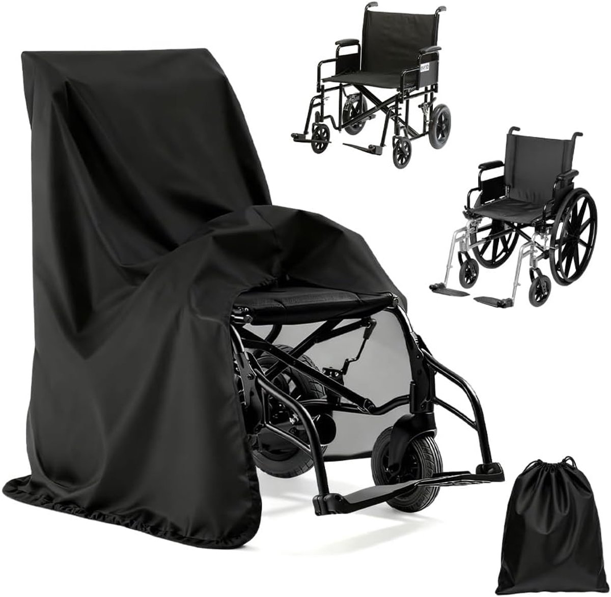 Rolstoelhoes waterdicht 115 x 65 x 90 cm - Oxford-stof - winddicht en weerbestendig - bescherming tegen regen en sneeuw - ShopVlot