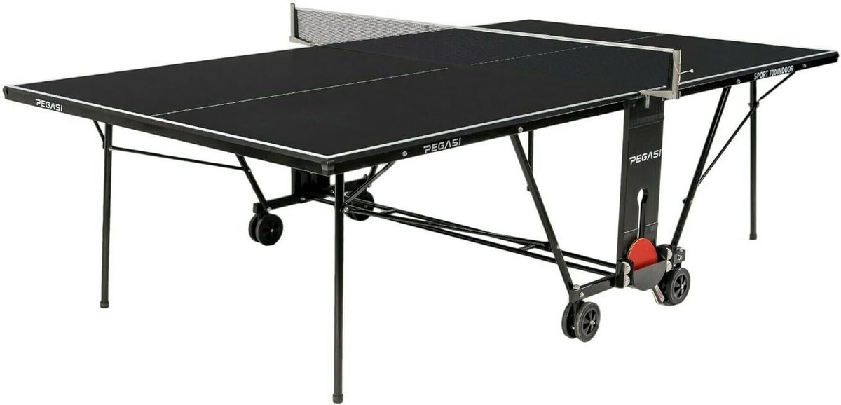 Tafeltennistafel 700 Indoor - Zwart - Geschikt voor hobbygebruik - Ideaal voor binnen en buiten - ShopVlot