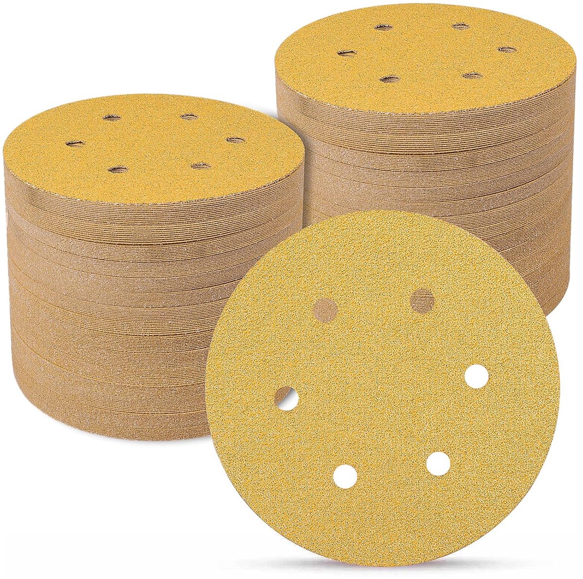 Schuurpapier 150mm 70 stuks - Korrel 40 - Voor intensief schuren - Geschikt voor hout en metaal - ShopVlot