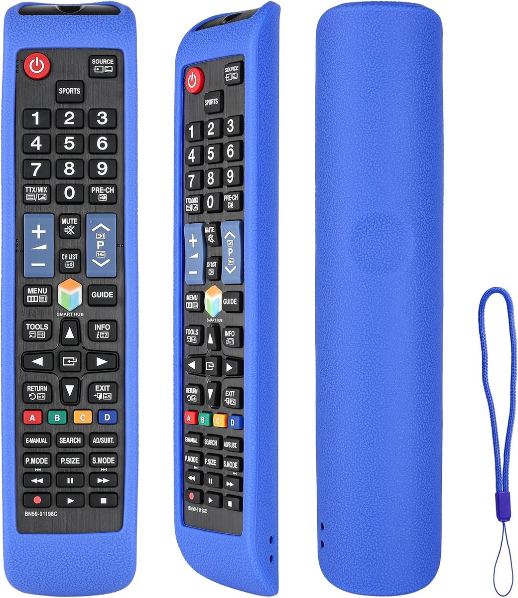 TV afstandsbediening hoes - schokbestendig - blauw - beschermt je afstandsbediening - ShopVlot