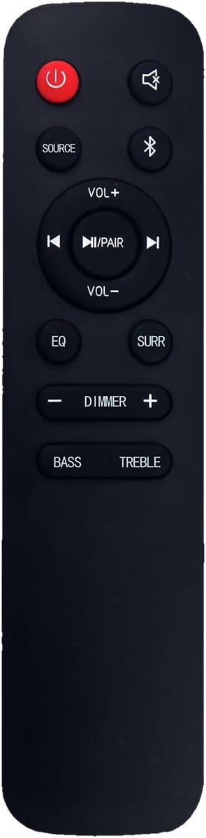 vervangende afstandsbediening voor Hisense SoundBar - eenvoudig in gebruik - geen installatie vereist - ShopVlot