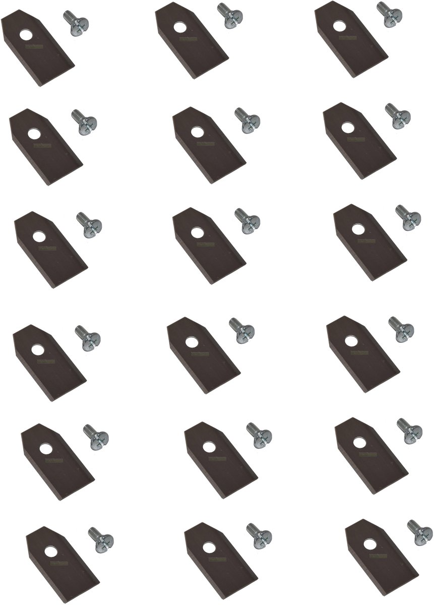Roestvrijstalen mes van 18 x 3,5 cm voor de robotmaaier Cramer RM 1000 / RM1000 / 333092355 / C- 2908686