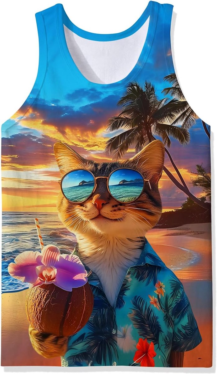 Tanktop mannen S-XXL - 3D spierdesign - ademend materiaal - perfect voor de zomer - SnelShoppen