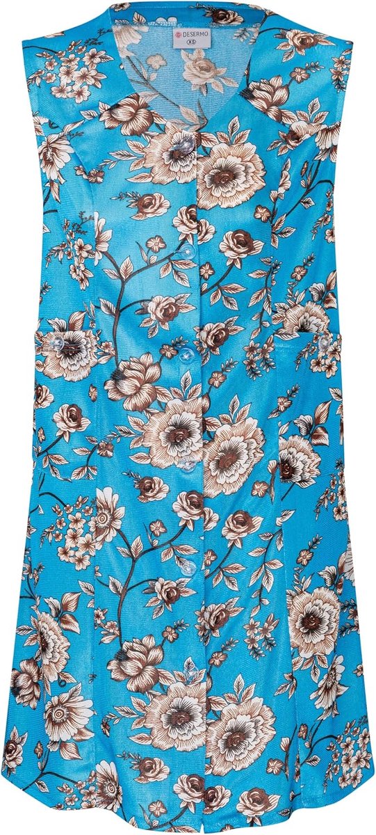 Schort met knoopsluiting - kleurrijk - comfortabel en wasbaar - ideaal voor tuin en huishouden - SnelShoppen