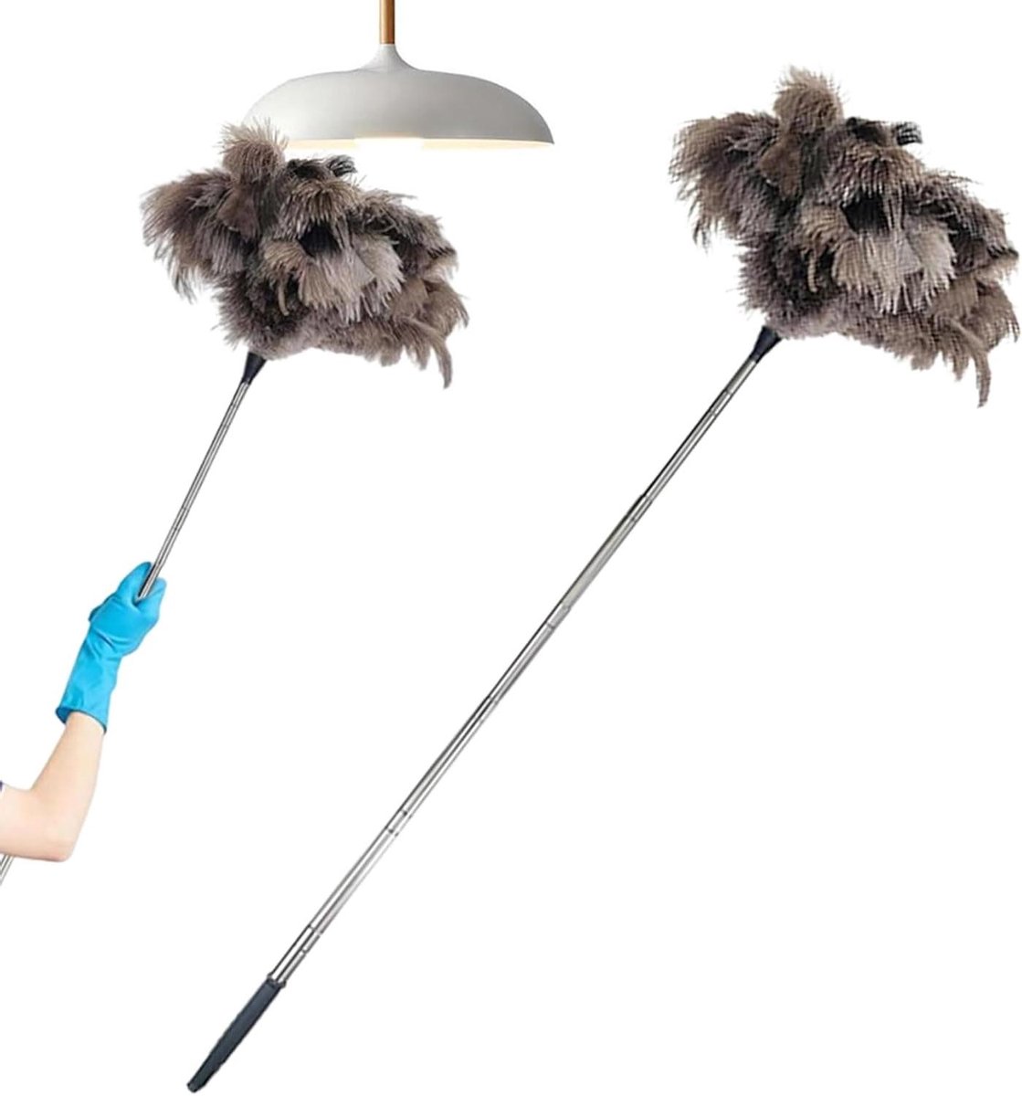 Plafondventilator Stofdoek - Verlengbare Stoffer - Stofvrij Maken - Geavanceerde Stofvastlegging - 100 cm - Enkel kenmerk