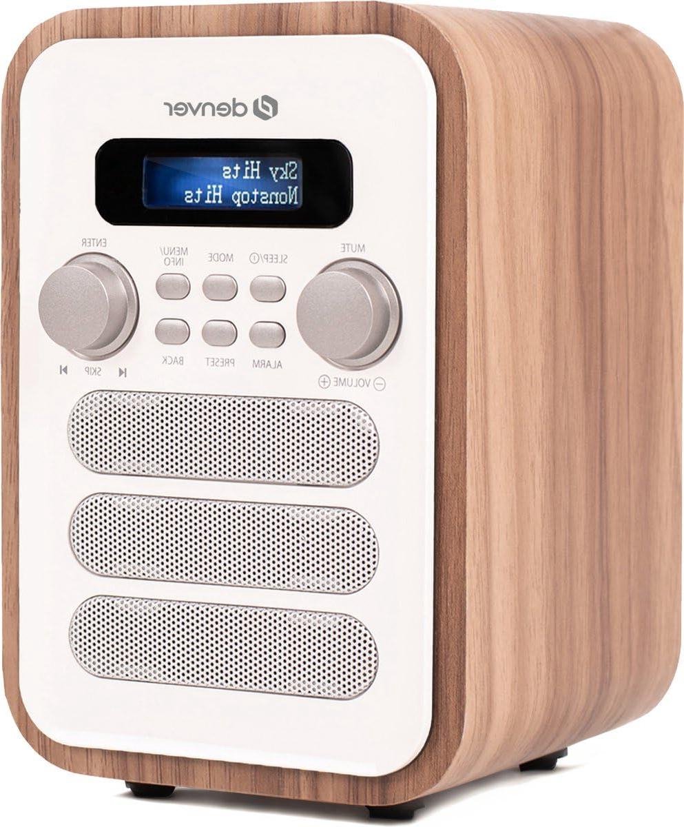 Digitale Radio - DAB Radio - Muziek Luisteren - Houten Behuizing - 850 Gram - Wit