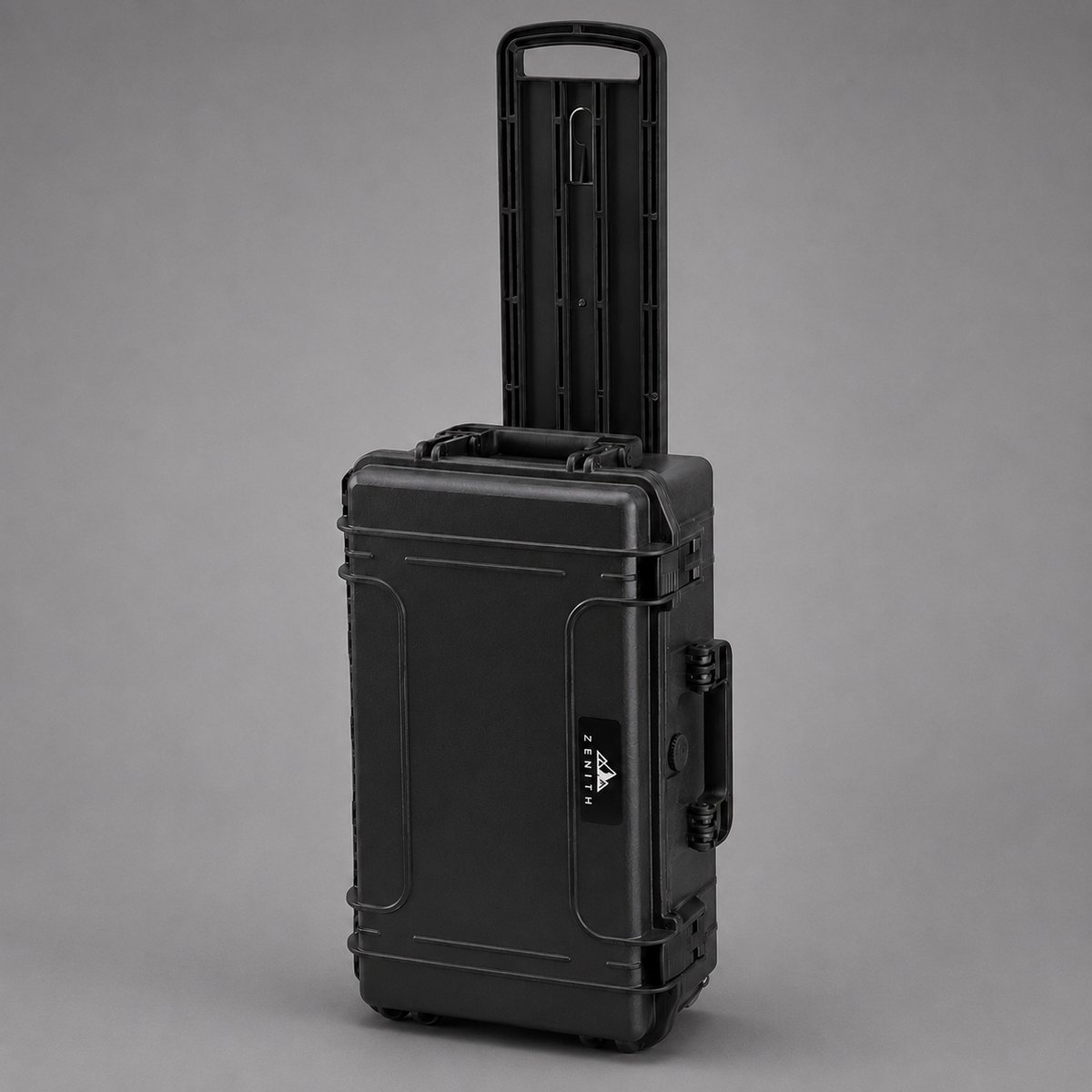 ZENITH Cases ZC5200PDLT – Hardcase met inlay – padded dividers + lid organizer + trolley – Zwart