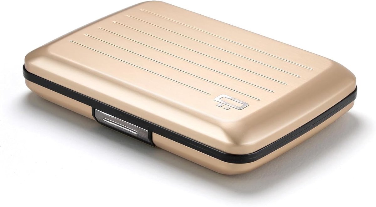 Aluminium Kaarthouder met Metalen Slot - Compact - RFID Bescherming - Veilig en Handig - SnelShoppen