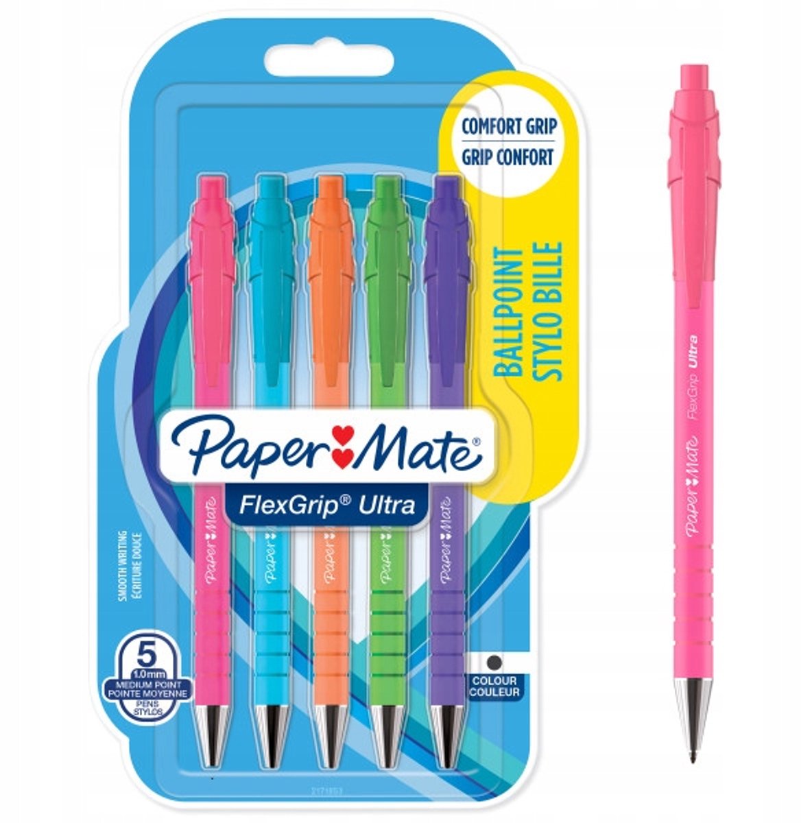 Merkloos Drukdop Pen - Zwart, Comfortabele Grip voor School & Kantoor
