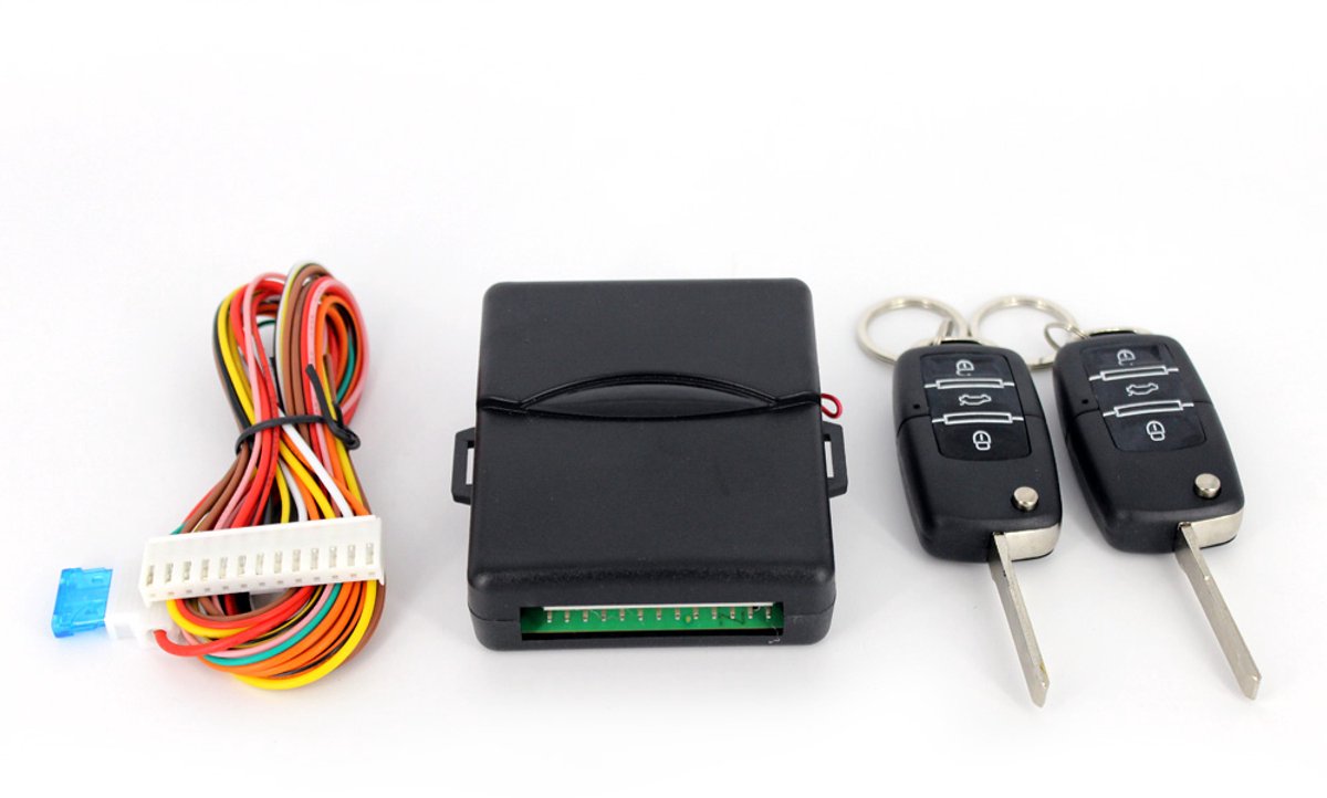 Universele Centrale Vergrendeling Set met Afstandsbediening - 12V - Deuren & Koffer - Voor Elektrische of Pneumatische Sloten - Complete Kit met Sleutels [55073-1]