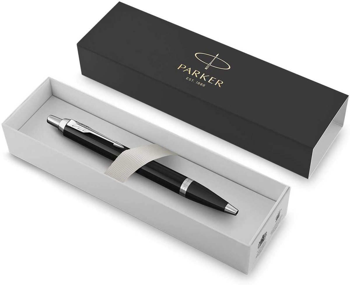 Parker IM Zwart CT Balpen - Blauwe Inkt, Ideaal voor Studie & Kantoor
