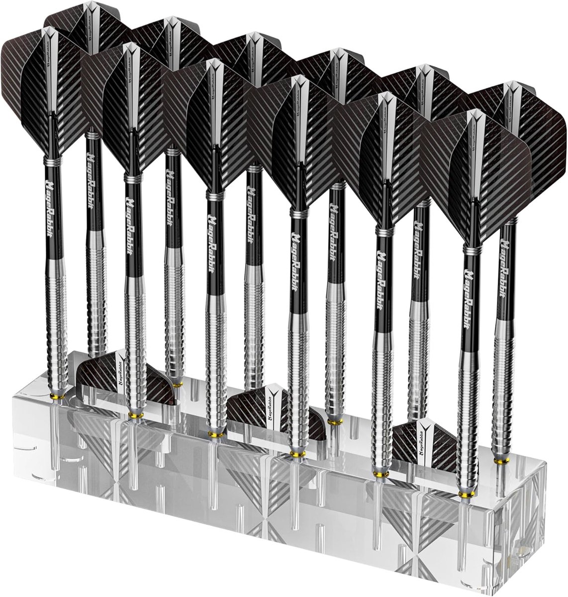 Rack, Stevige Dart Stand met Flight Storage voor 12 stks Darts, Compacte & Duurzame Accessoires Organizer, Dart Display Stand, Wit, Sport