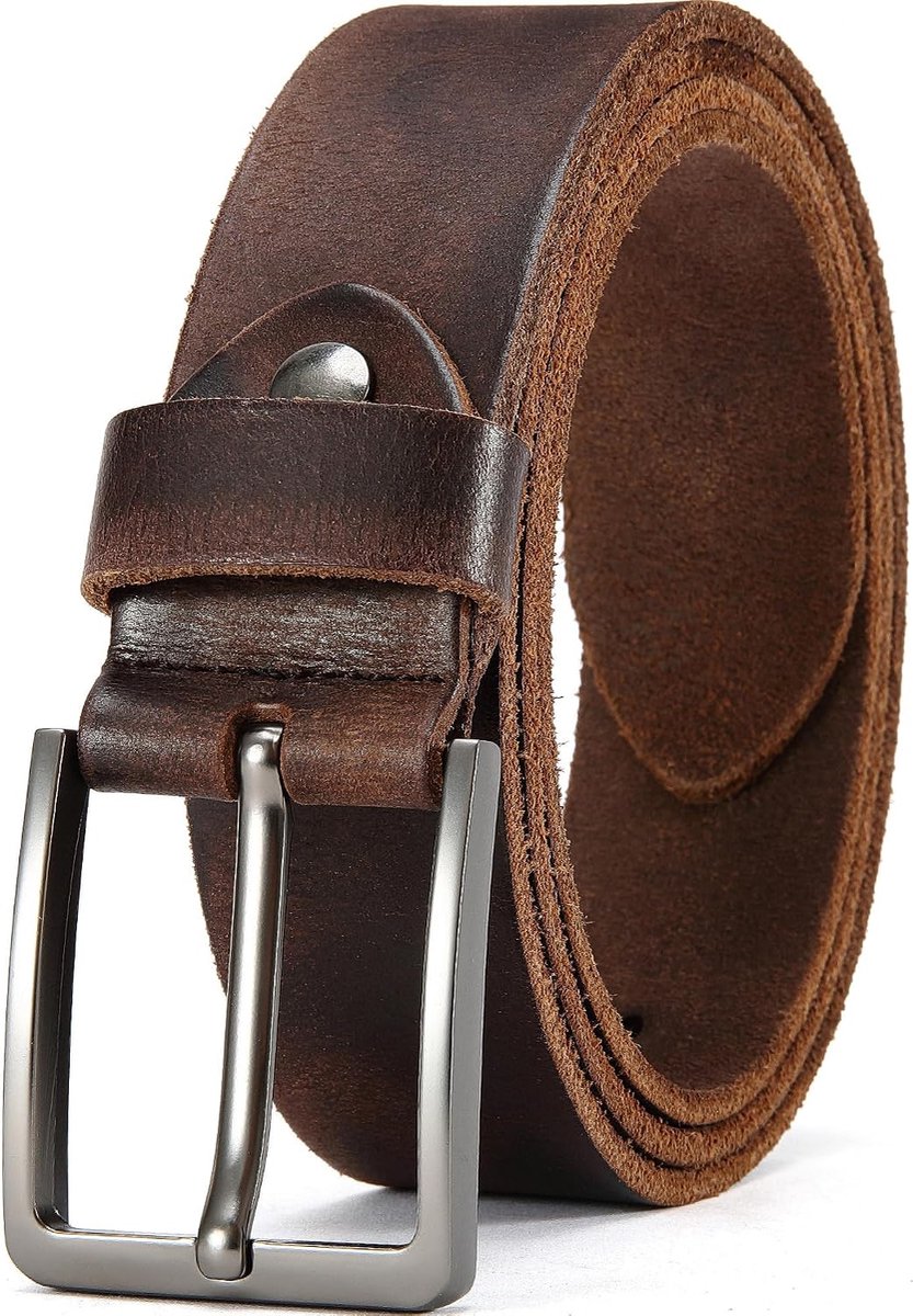 Gürtel Herren,Vollledergürtel Casual Arbeits,Cowboy Anzug Ledergürtel,Einstellbare Gürtel