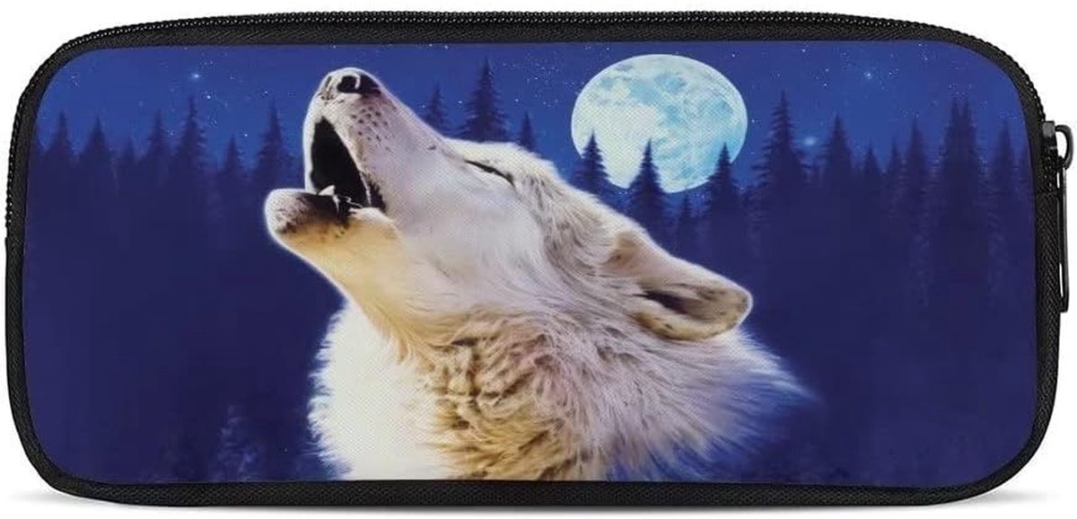 Etui Grote Capaciteit - Pennendoosje Pennenhouder - Schoolspullen Organiseren - Duurzaam Polyester Materiaal - 22cm x 12cm x 4.5cm - Zwart