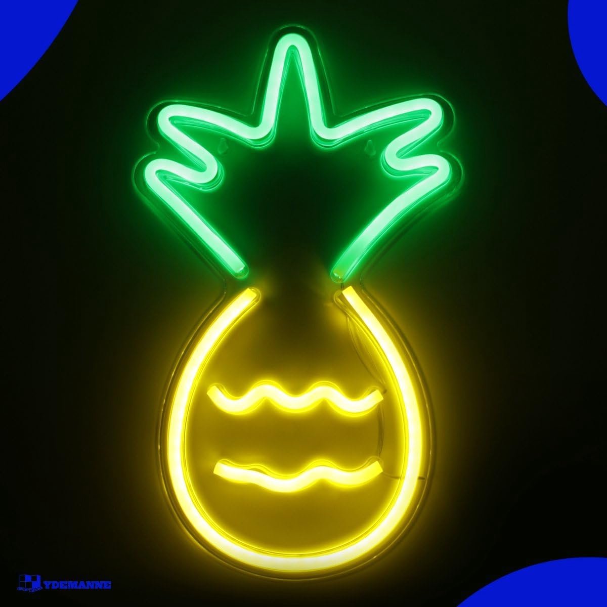Neon Lamp - Ananas - Inclusief Ophanghaken - Neon Verlichting - Uniek Sfeerelement - SnelShoppen