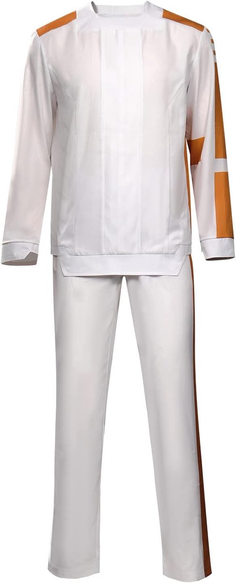 Andor kostuum outfits Andor gevangenispak uniform gevangenis cosplay kostuum witte hemdbroek voor volwassenen