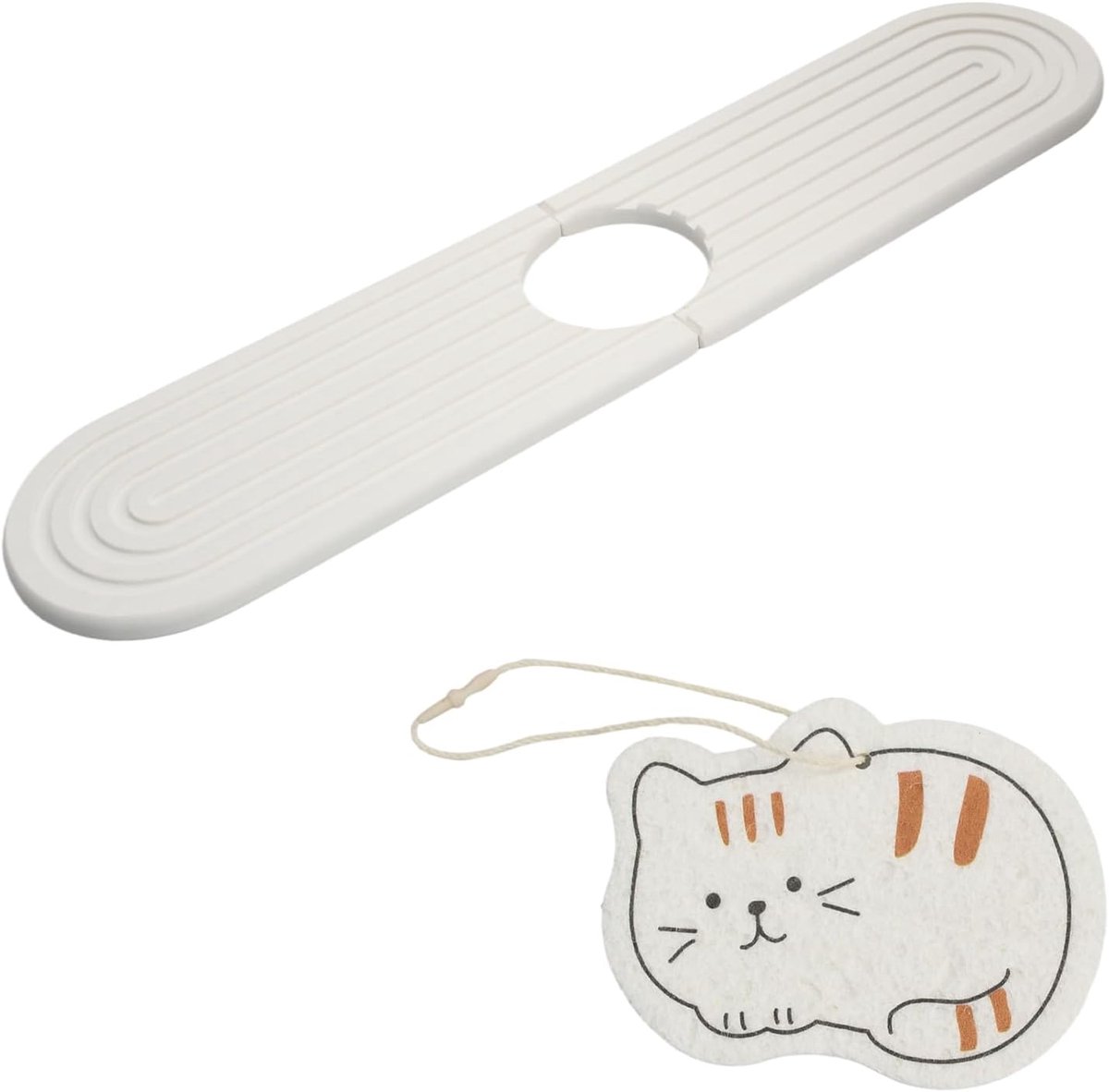 Diatomit mat 45 x 10 cm - natuursteen - snel absorberend - houdt je keuken droog - ShopVlot