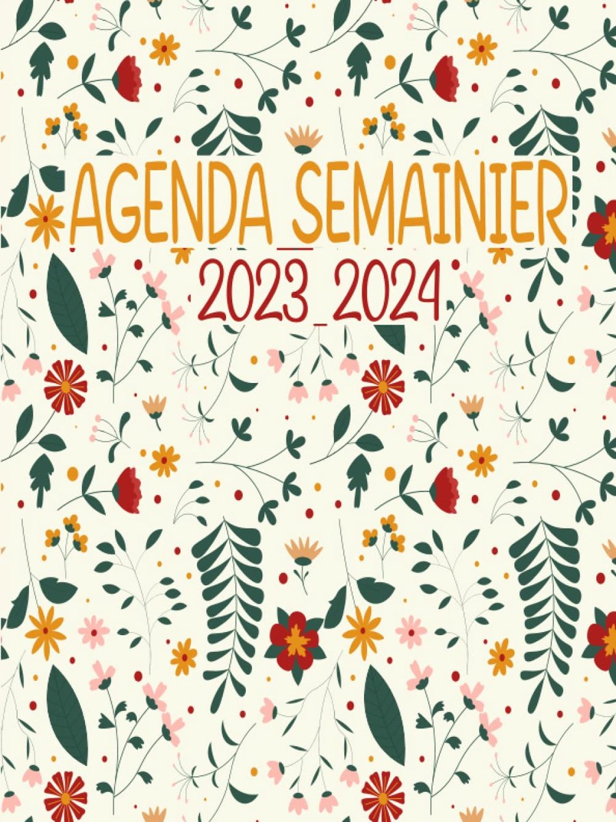 Agenda Semainier 2023-2024 - A4 groot formaat - 2 pagina's per week - overzichtelijke planning - ShopVlot