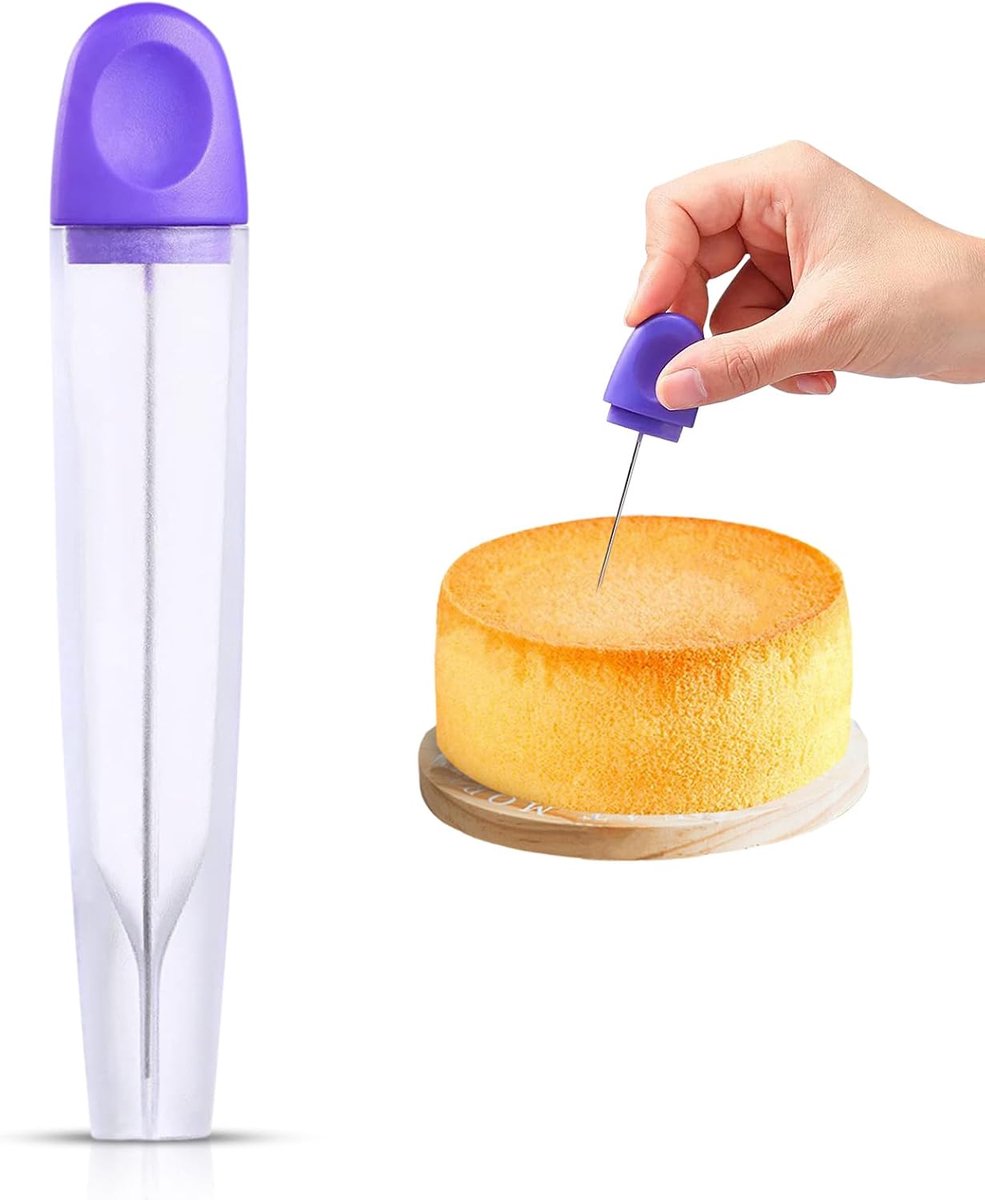 Cake Tester - RVS taarttester - met beschermhoes - perfect voor cupcakes en taarten - ShopVlot