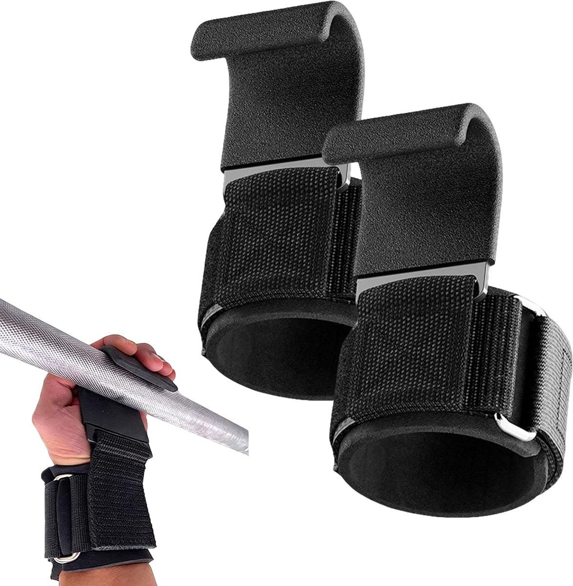 Lifting Straps voor Krachttraining - Nylon met Rubber - Betrouwbare Grip - Ideaal voor Deadlifts - ShopVlot