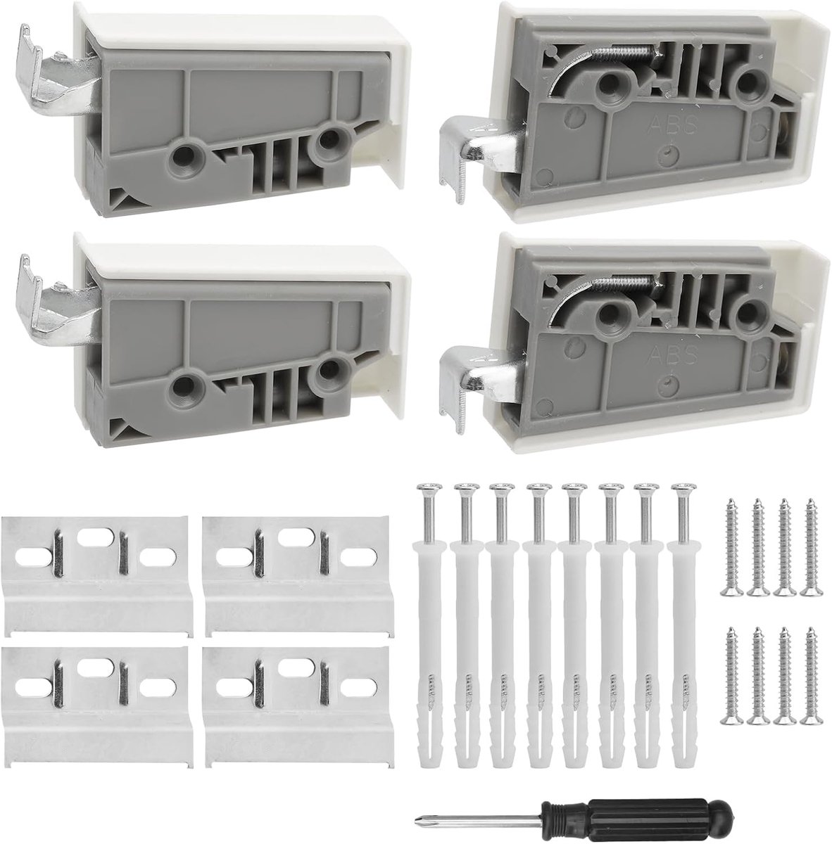 Hangende kastdragers 60 kg - verstelbaar - wandmontage - voor keukenkasten en badkamerkasten - ShopVlot