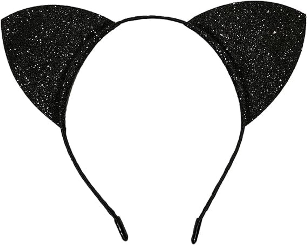 Kat Oren Haarband Zwart - Feestelijk - Halloween - Perfect voor Carnavalsoutfits - ShopVlot