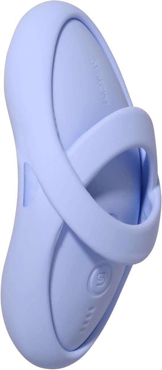 Vinger vibrator 9.2 cm - Blauwe siliconen - Verwarmfunctie - Voor een sensuele ervaring - ShopVlot