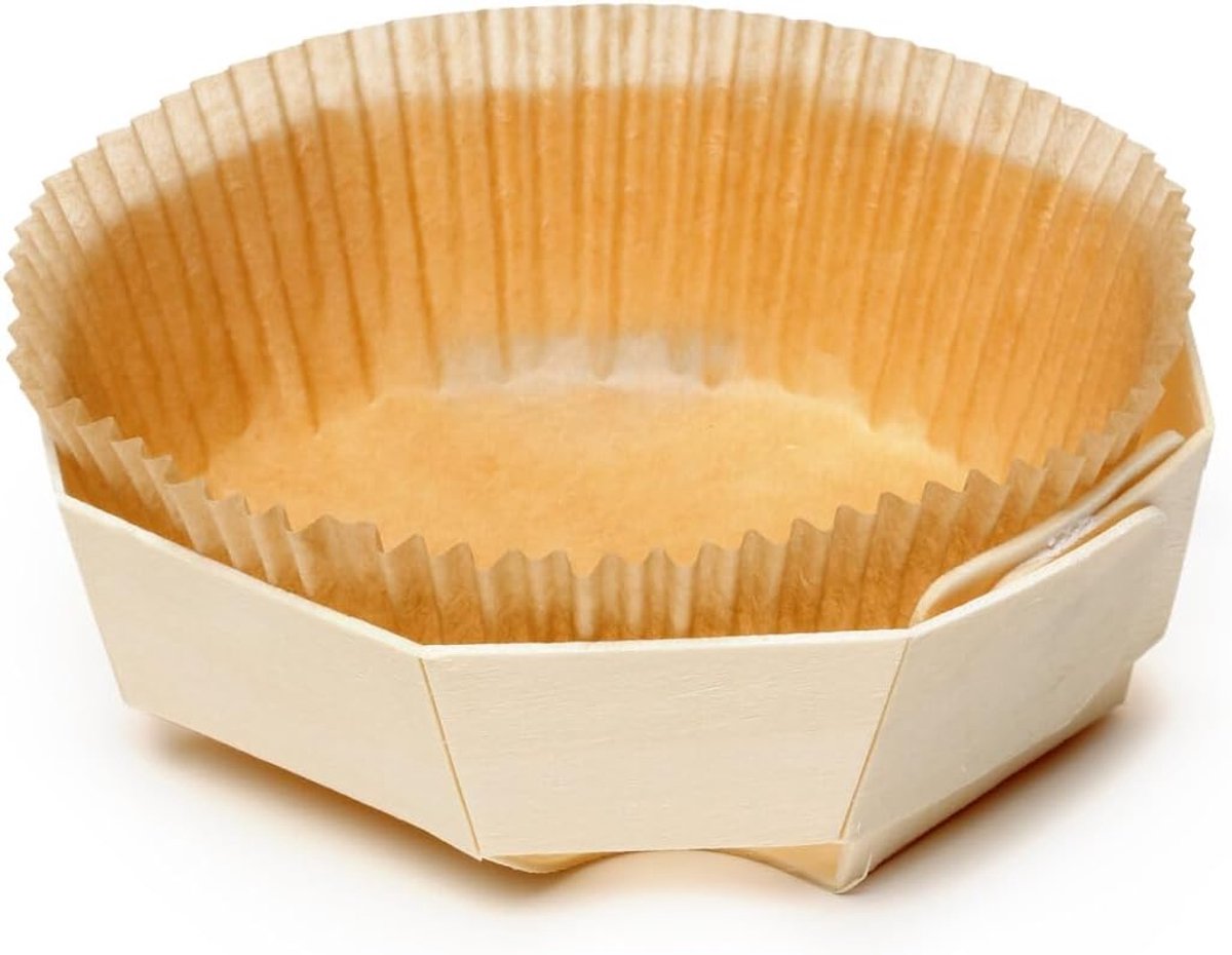 Bakken met houten vormen set van 10 - Octochip model - 110 mm rond - Perfect voor creatieve baksels - ShopVlot