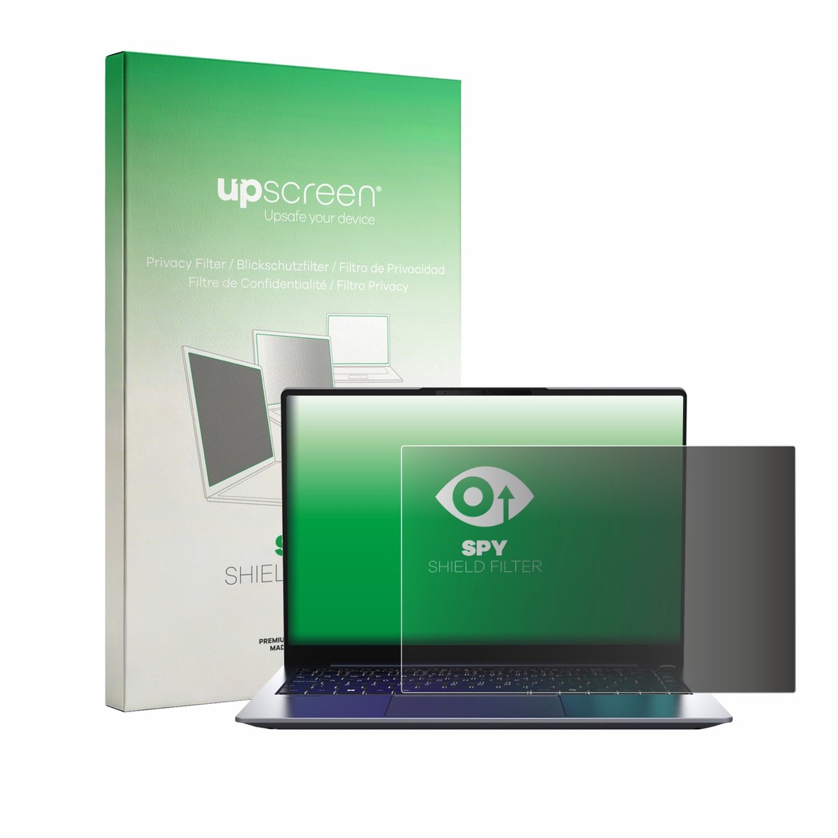 upscreen - privacyscherm voor MEDION SPRCHRGD 14 S2 - privacy filter screenfilter Blauwlichtfilter