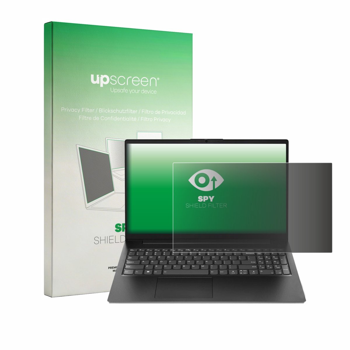 upscreen - privacyscherm voor Lenovo V15 Gen 7 - privacy filter screenfilter Blauwlichtfilter