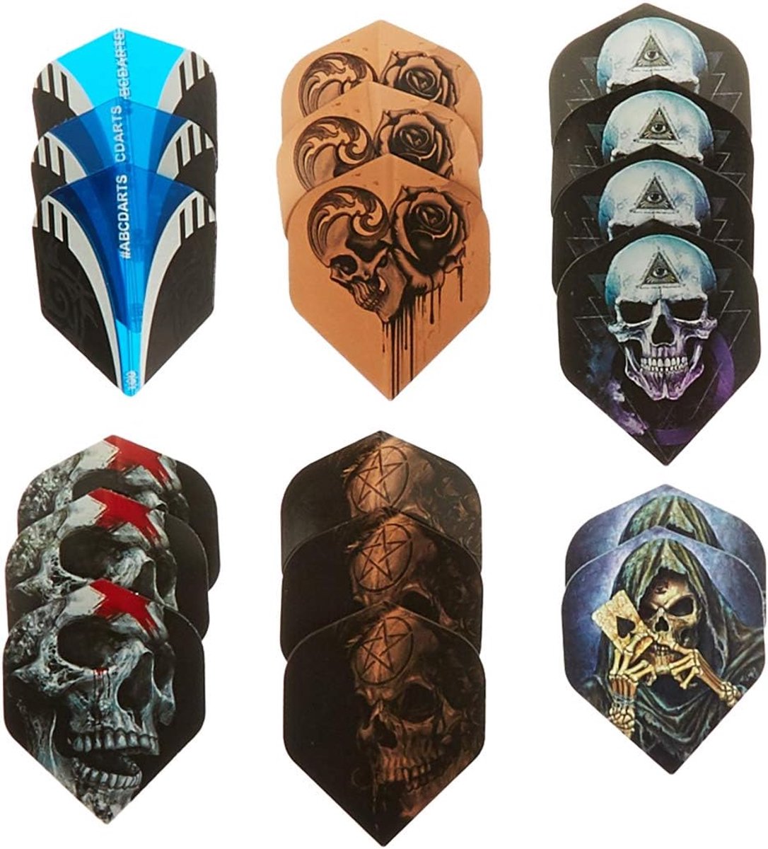 Dartpijlen Alchemy 15 Stuks - Mixset met Empire Flights - Diverse ontwerpen - Ideaal voor dartliefhebbers - ShopVlot