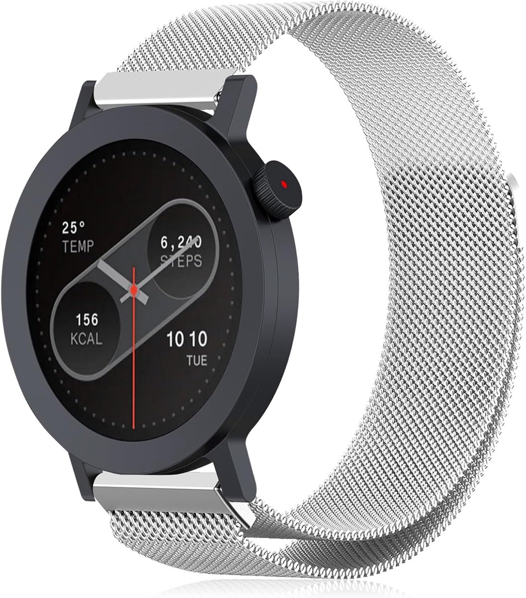 Horlogeband geschikt voor CMF by Nothing Watch 3 Pro/Pro 2 - RVS metalen mesh - Magnetische sluiting - ShopVlot