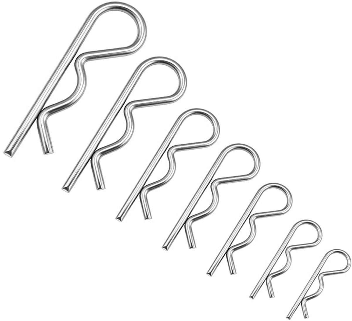 Haarspeld R clips set 110 stuks - 304 roestvrij staal - duurzaam en stevig - ideaal voor knutselen - ShopVlot