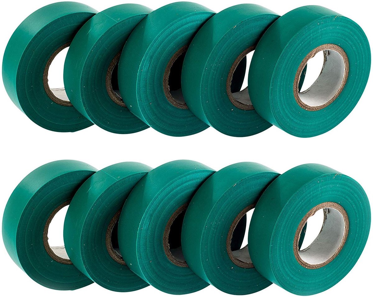 Isolatie tape 19mm x 20m - Sterk zelfklevend PVC - Vocht- en UV-bestendig - Ideaal voor elektrische bedrading - ShopVlot