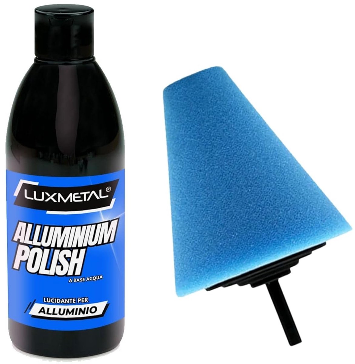 Aluminium Polijstset - 250g Polijstpasta - Medium Polijstkegel - Verwijdert Oxidatie en Krassen - ShopVlot