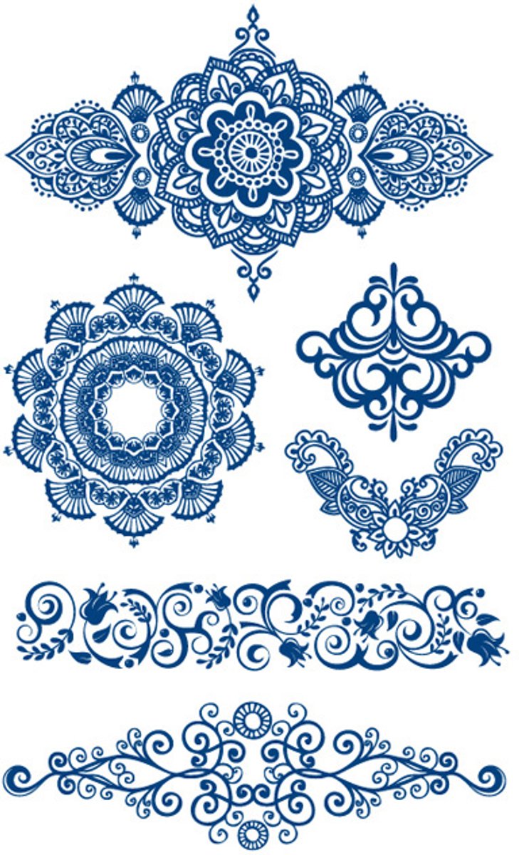 Tijdelijke tattoo Mandala Garden 2 weken