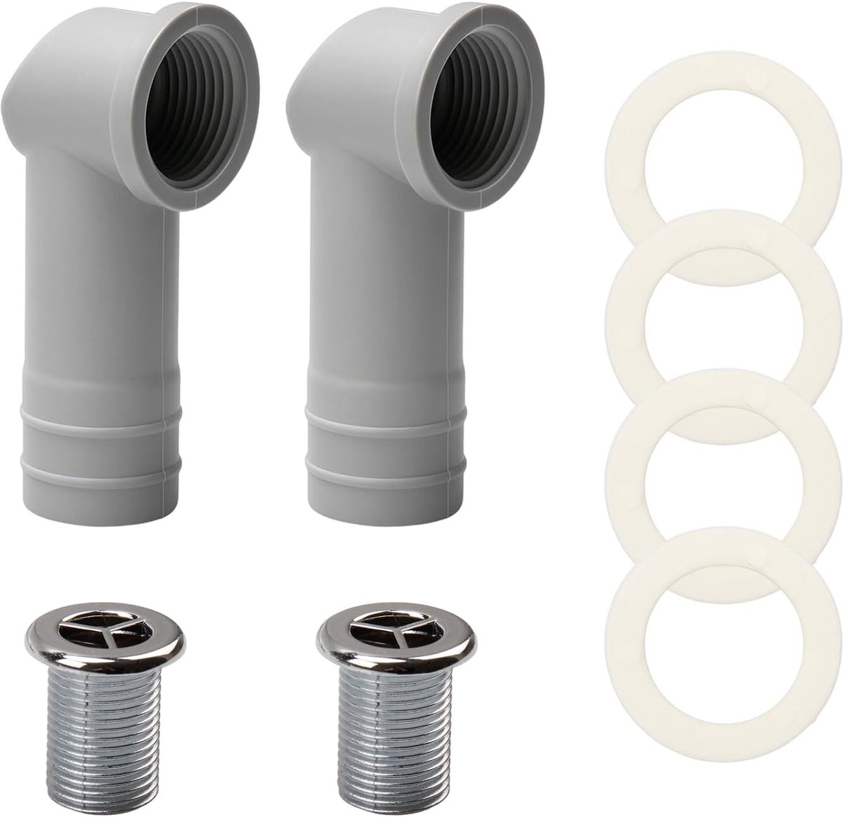 Basin Overflow Cover 29mm - Rond - Robuust ABS materiaal - Geschikt voor keramische en marmeren wastafels - ShopVlot