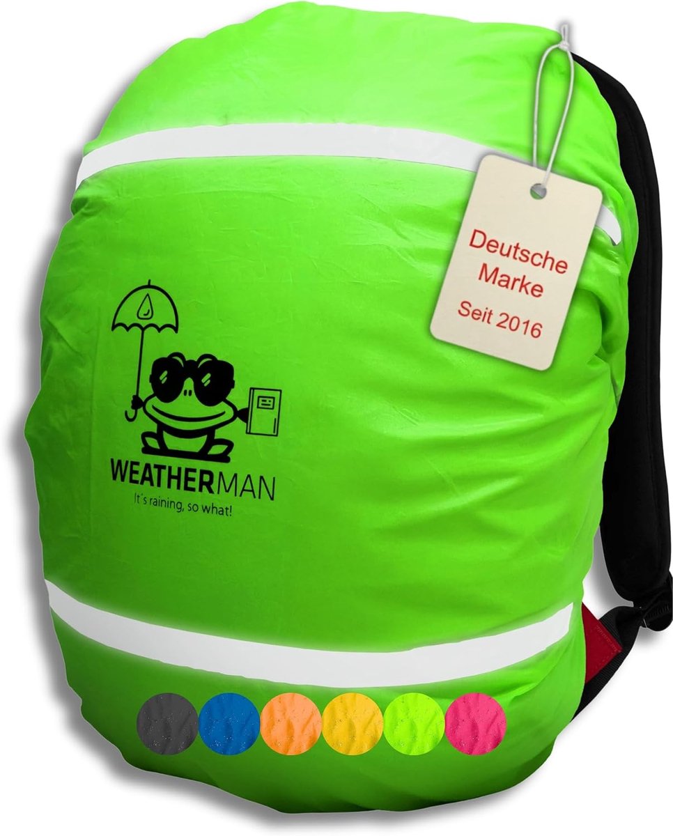 Rugzakhoes neon - elastisch - waterdichte veiligheidscover - ideaal voor schoolreizen - ShopVlot