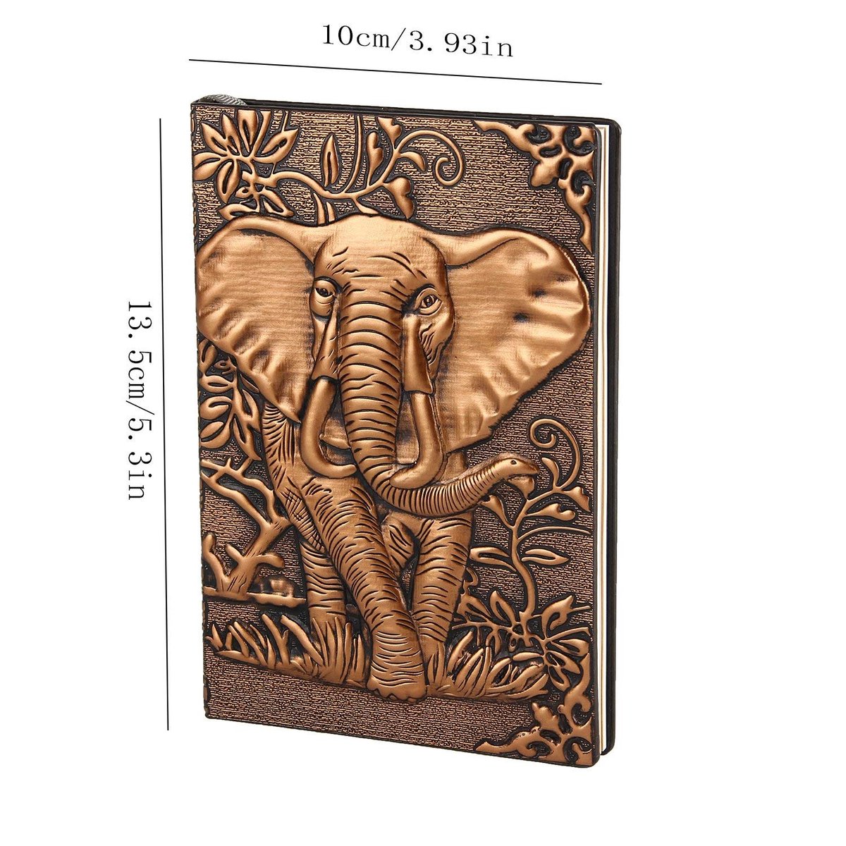 Notitieboek A6 - hardcover kunstleer - gelinieerd vintage ontwerp - perfect voor reizen - ShopVlot