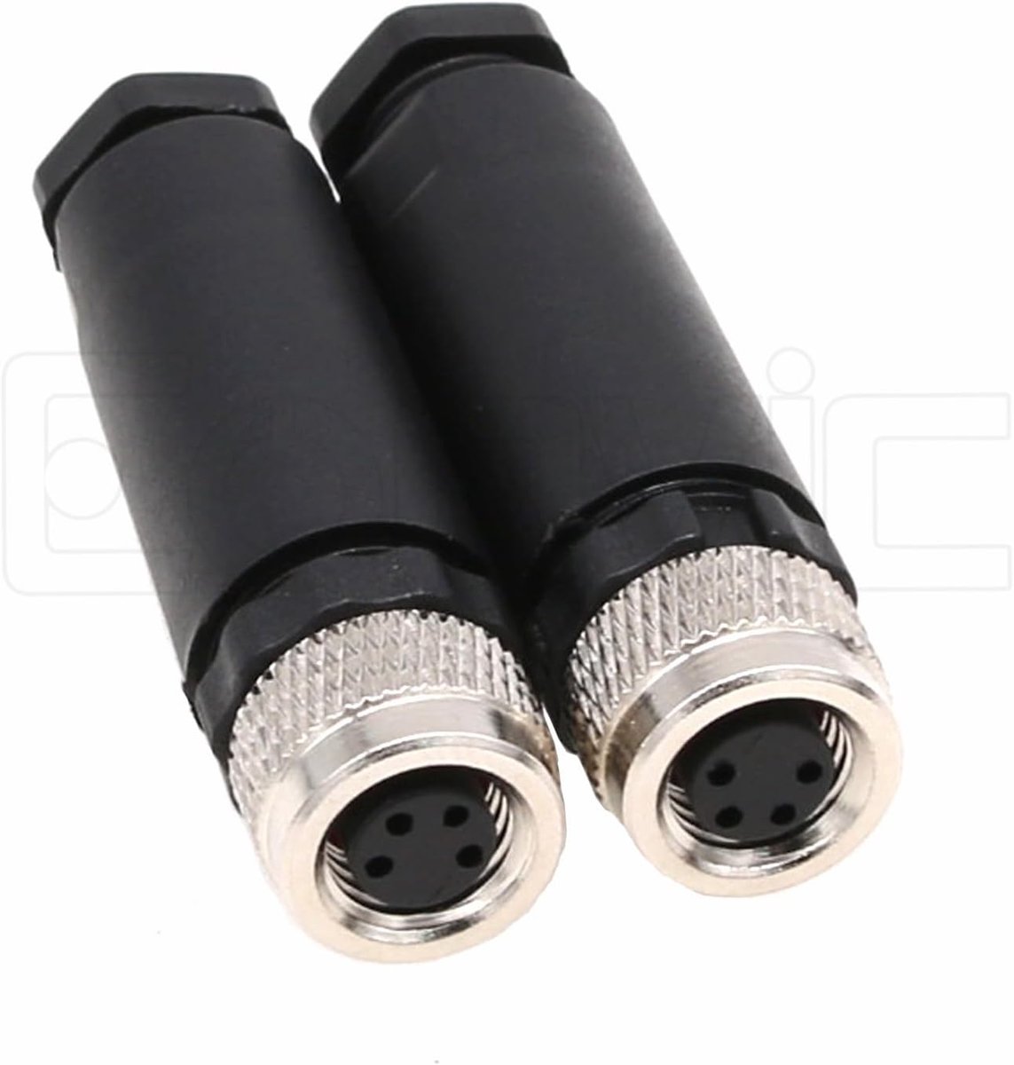 M8 4 Pin vrouwelijke connector - 8mm rond - waterproof IP67 - ideaal voor industriële toepassingen - ShopVlot