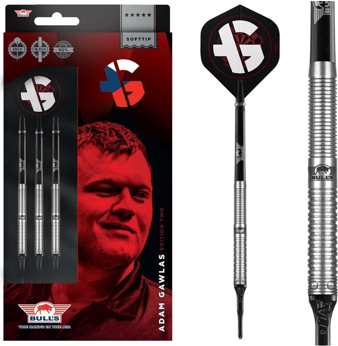 Darts 20 g - 90% tungsten - Professionele dart flights - Geschikt voor fanatieke spelers - ShopVlot