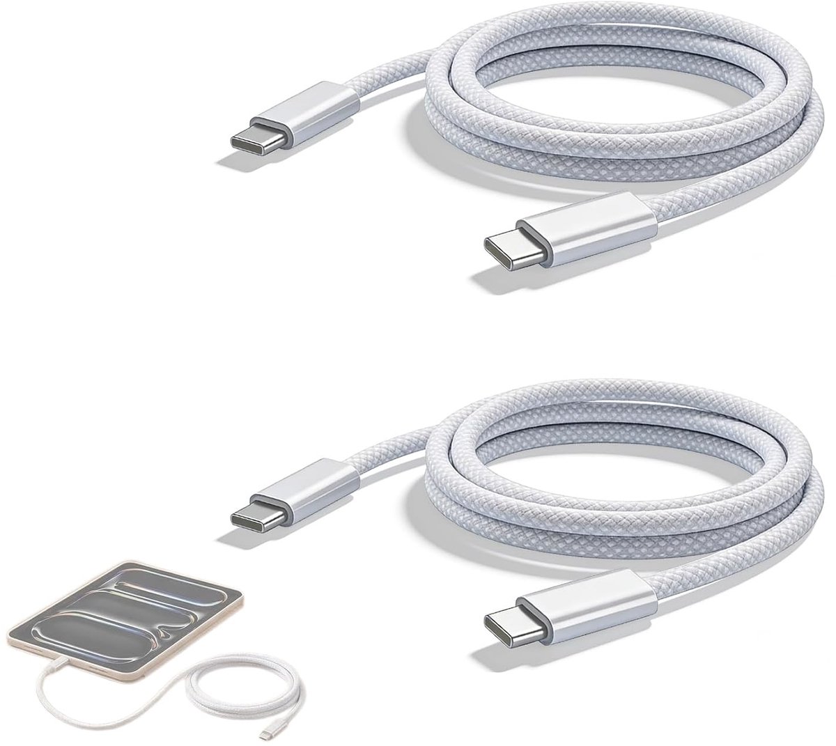 USB-C naar USB-C kabel 2 m - 60 W snellaadkabel - snel opladen - ideaal voor onderweg - ShopVlot