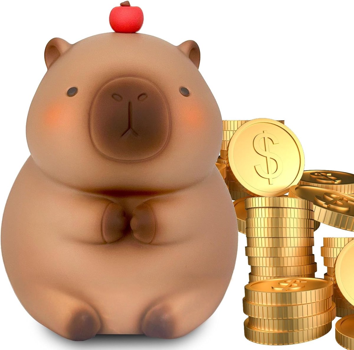 Spaarpot Capybara - Schattig ontwerp - Duurzaam vinyl - Leuk voor kinderen - ShopVlot