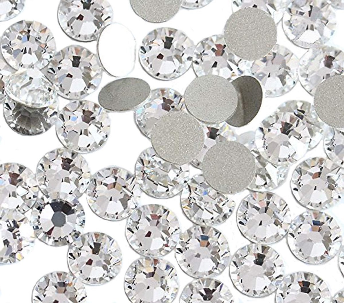 Rhinestones 6.4mm - Glas Gems - Non-Hotfix - Perfect voor Nail Art en DIY Crafts - ShopVlot