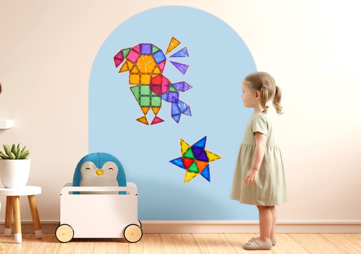 Magnetic Wall Sticker 95x75cm | Clever Blue - RESTOCK HALF SEPTEMBER | Speelgoed +3 jaar