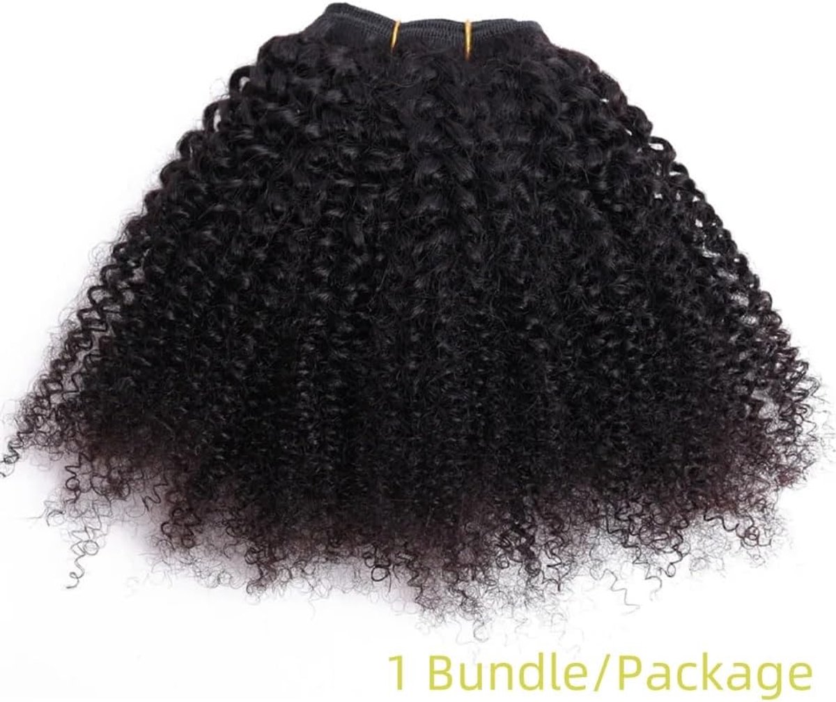 Afro Kinky Curly Haar Bundles 16 inch - Onverwerkt Menselijk Haar - Natuurlijke Zwart - ShopVlot