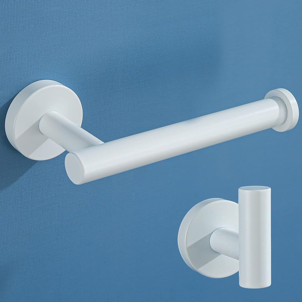 Handdoek en Toiletpapierhouder Set - RVS 304 - Wandgemonteerd - Ideaal voor badkamer - ShopVlot