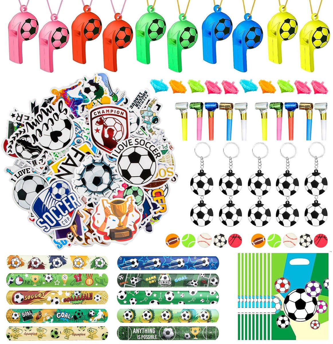 Voetbalfeestcadeautjes 120 stuks - Voetbalthema - Leuke geschenken - Perfect voor kinderverjaardag - ShopVlot
